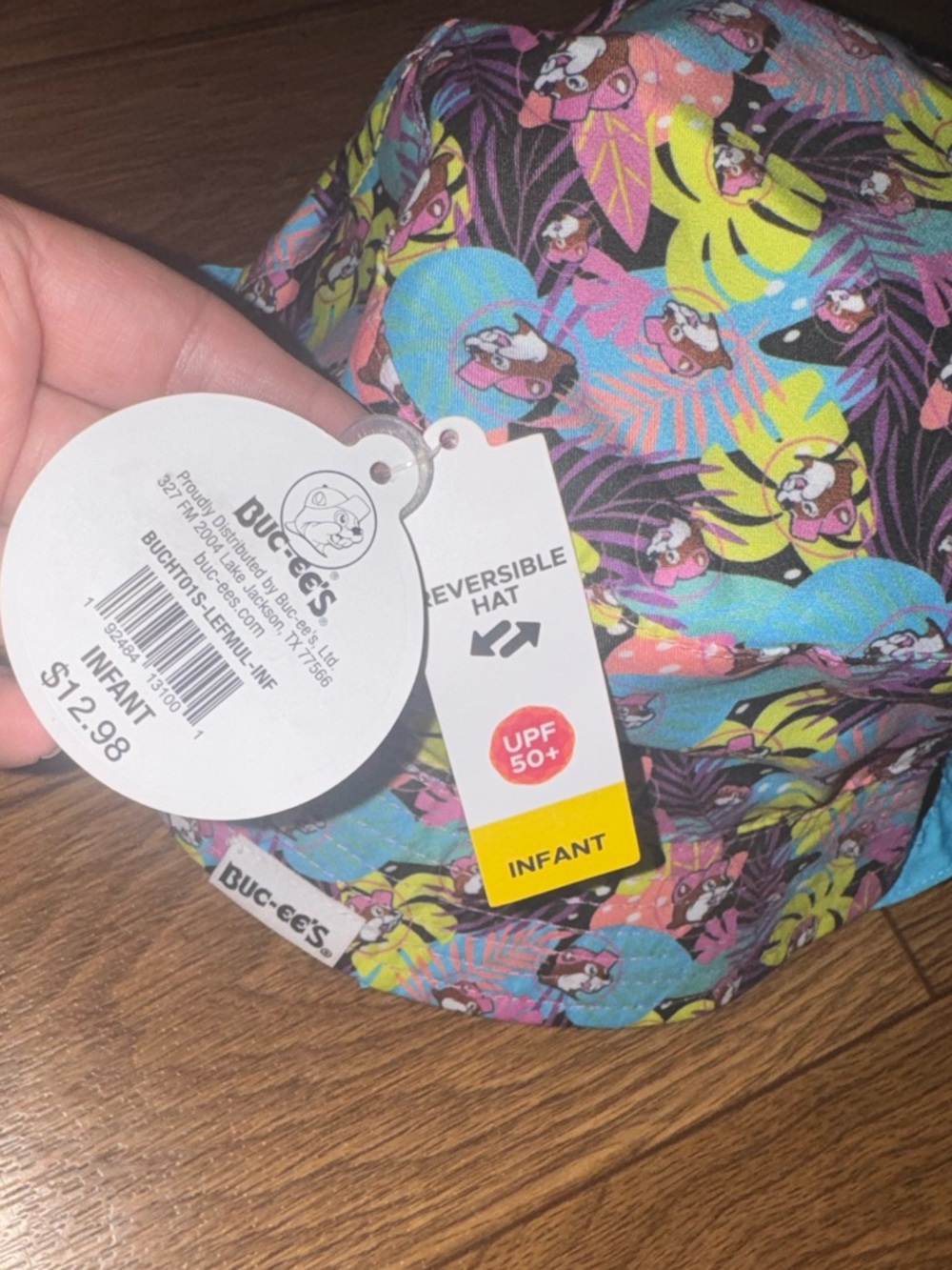 Bucees bucket hat toddler reversible colorful floral - Picture 4 of 5